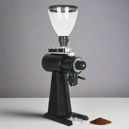 YS-C98 pro Super Pro Commercial Electric Coffee Grinder with Dose Setting מטחנת קפה מסחרית, מצויידת בבור שטוח בקוטר 98 ממ ומתקן מובנה למדידת גודל מנה - Oroast - Coffee Products  אורוסט ציוד קפה 