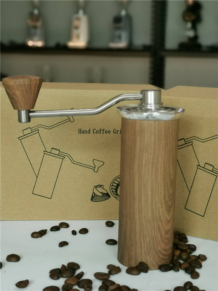 מטחנה ידנית, צבע עץ (15 גרם) משלוח חינם - Oroast - Coffee Products  אורוסט ציוד קפה 